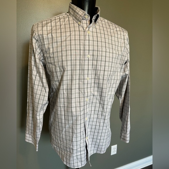Men's Plaid Button-Down Shirt - Picture 1 of 5